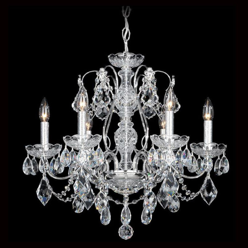 Century Chandelier by Schonbek, Finish: Silver Polished-Schonbek, Number of Lights: 6,  | Casa Di Luce Lighting