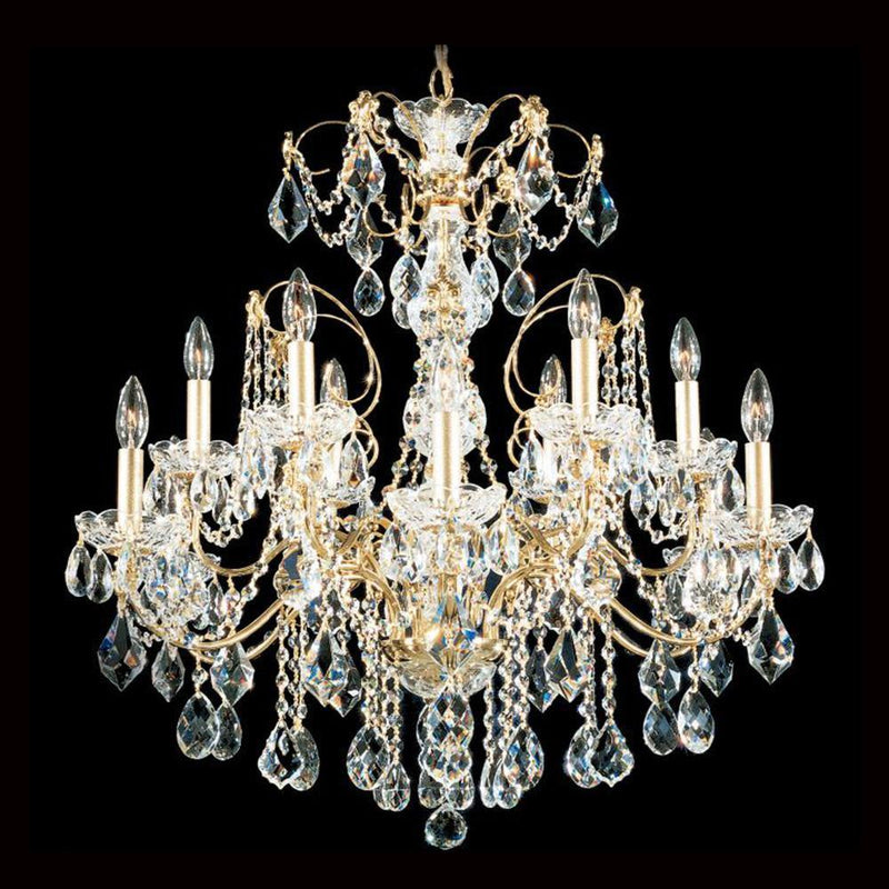 Century Chandelier by Schonbek, Finish: Silver Antique-Schonbek, Number of Lights: 12,  | Casa Di Luce Lighting