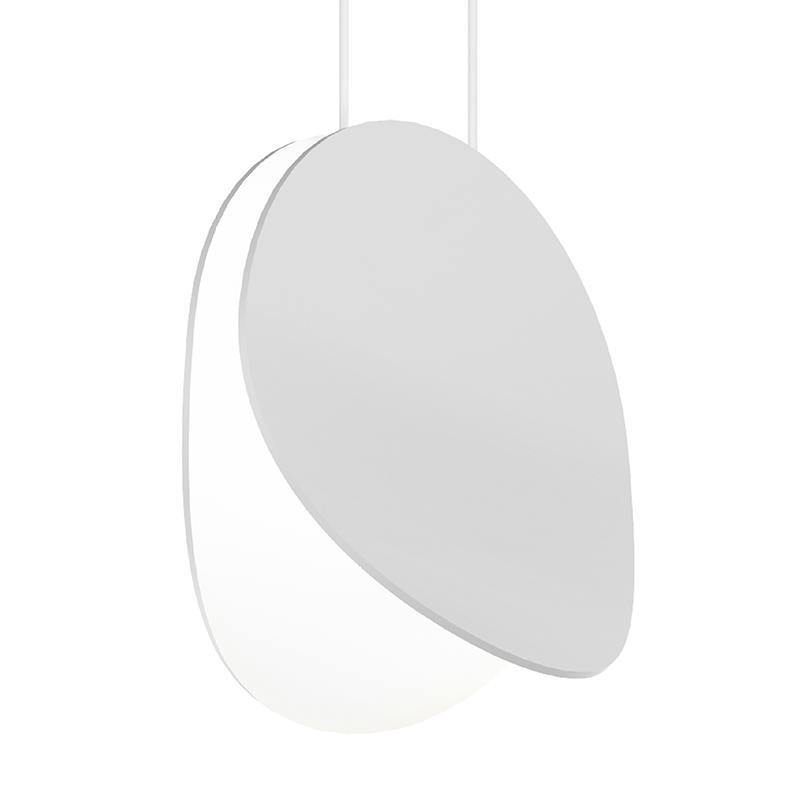 Malibu Disc Pendant by Sonneman, Finish: White, Size: Small,  | Casa Di Luce Lighting