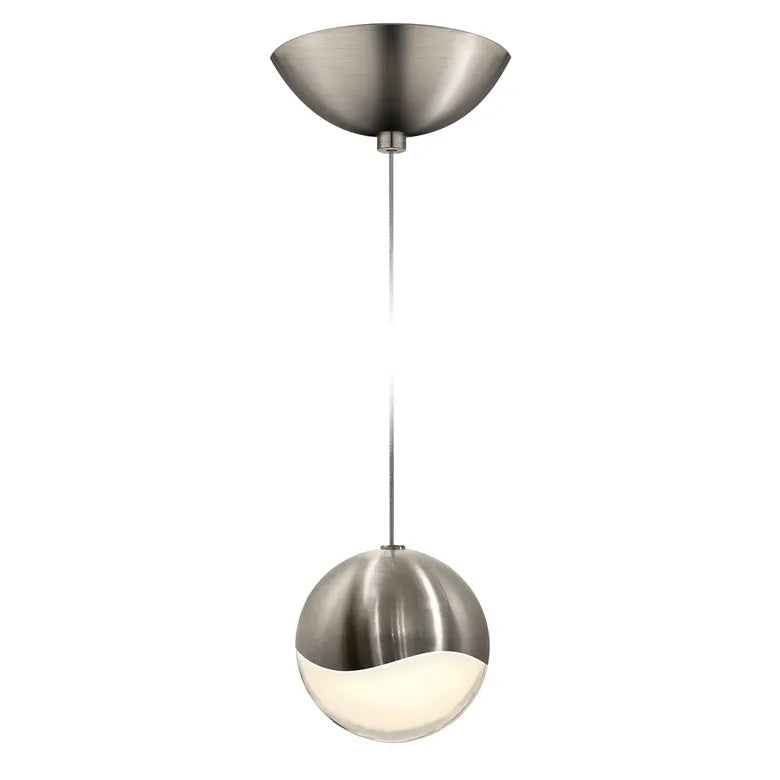 Grapes LED Pendant By Sonneman Lighting, Size: Large, Finish: Satin Nickel, Canopy Style: Dome Canopy