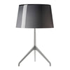 Lumiere XX Table Lamp by Foscarini, Color: Grey, White, Finish: Aluminum, Black Chrome, Size: Small, 2X-Large | Casa Di Luce Lighting