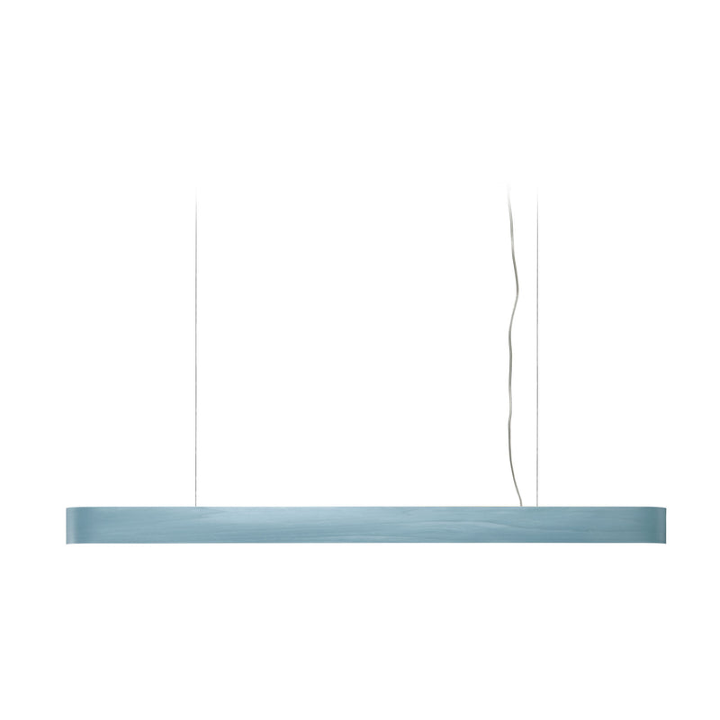 I-Club Short Slim Pendant by LZF Lamps, Wood Color: Sea Blue