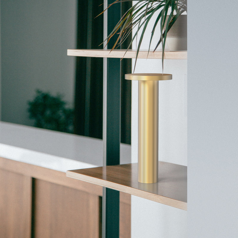 Luci Table Lamp By Pablo, Finish: Brass