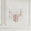 Filigrae Wall Sconce By Schonbek, Finish: Antique Silver