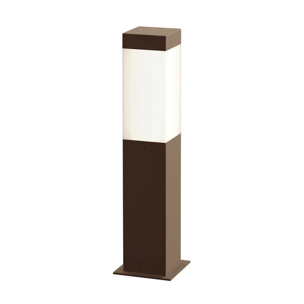 Square Column LED Bollard By Sonneman Lighting, Size: Small, Finish: Textured Bronze