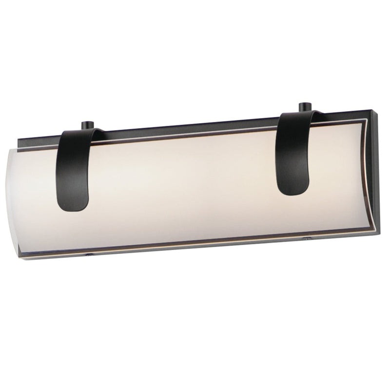 Clutch Vanity Light By ET2, Size: Small, Finish: Black