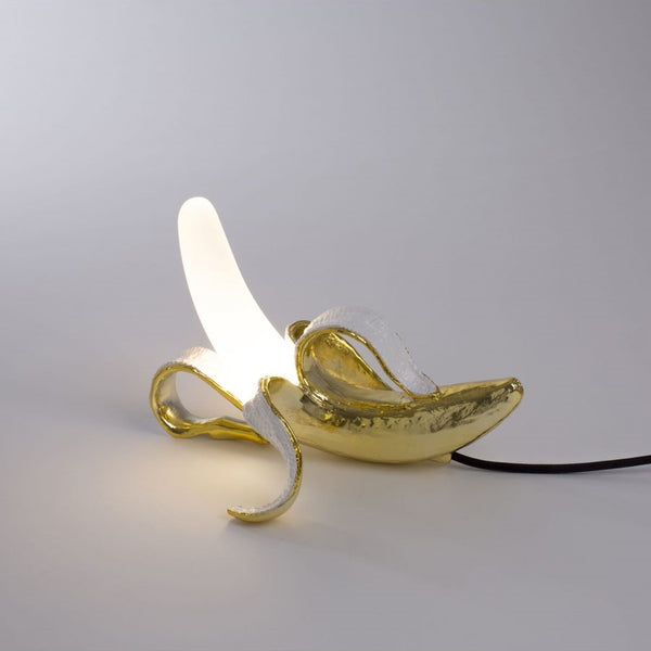 Banana Lamp Houey By Seletti, Finish: Gold