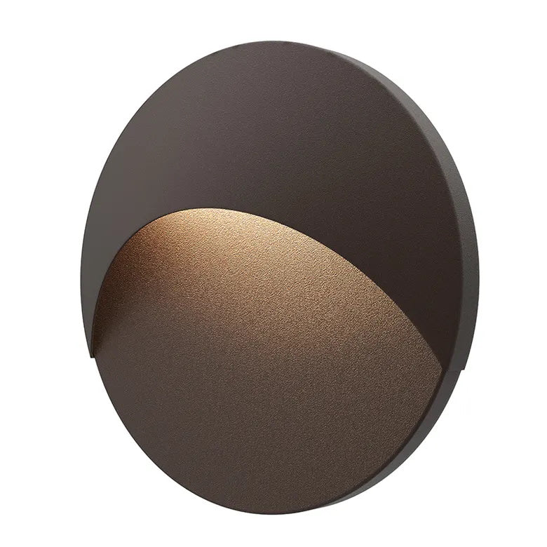 Ovos Indoor-Outdoor Wall Light By Sonneman Lighting, Finish: Textured Bronze, Shape: Round