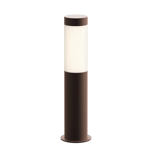 Round Column LED Bollard By Sonneman Lighting, Size: Small, Finish: Textured Bronze