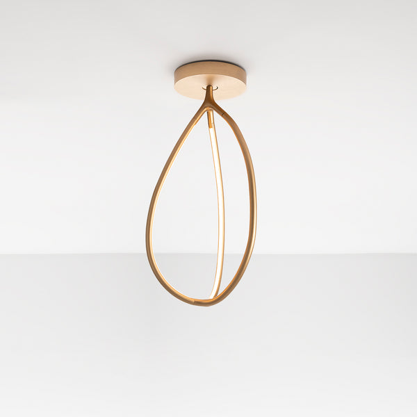 Arrivial Ceiling Light, Size: Small, Finish: Brass