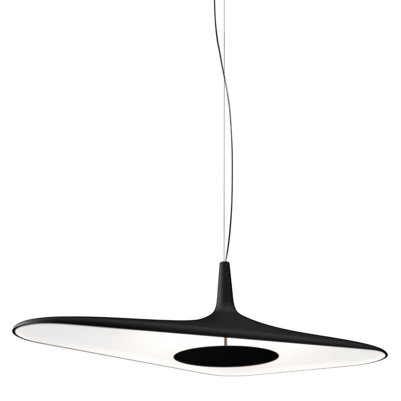 Black/White Soleil Noir LED Pendant Light by Luceplan