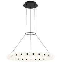 Orbet Chandelier By Tech Lighting, Size: Large, Finish: Nightshade Black