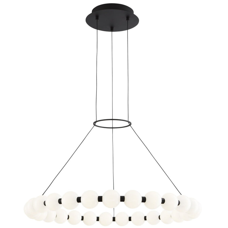 Orbet Chandelier By Tech Lighting, Size: Large, Finish: Nightshade Black