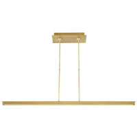 Stagger Linear Suspension By Tech Lighting, Size: Medium, Finish: Natural Brass