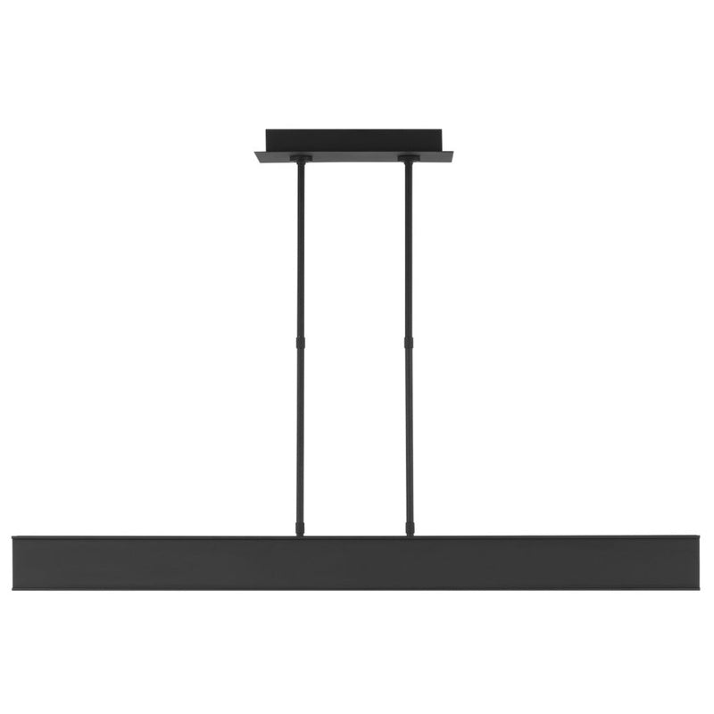 I-Beam Linear Suspension By Tech Lighting, Finish: Nightshade Black, Size: Medium