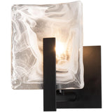 Small-Black Arc 1 Light Sconce by Hubbardton Forge