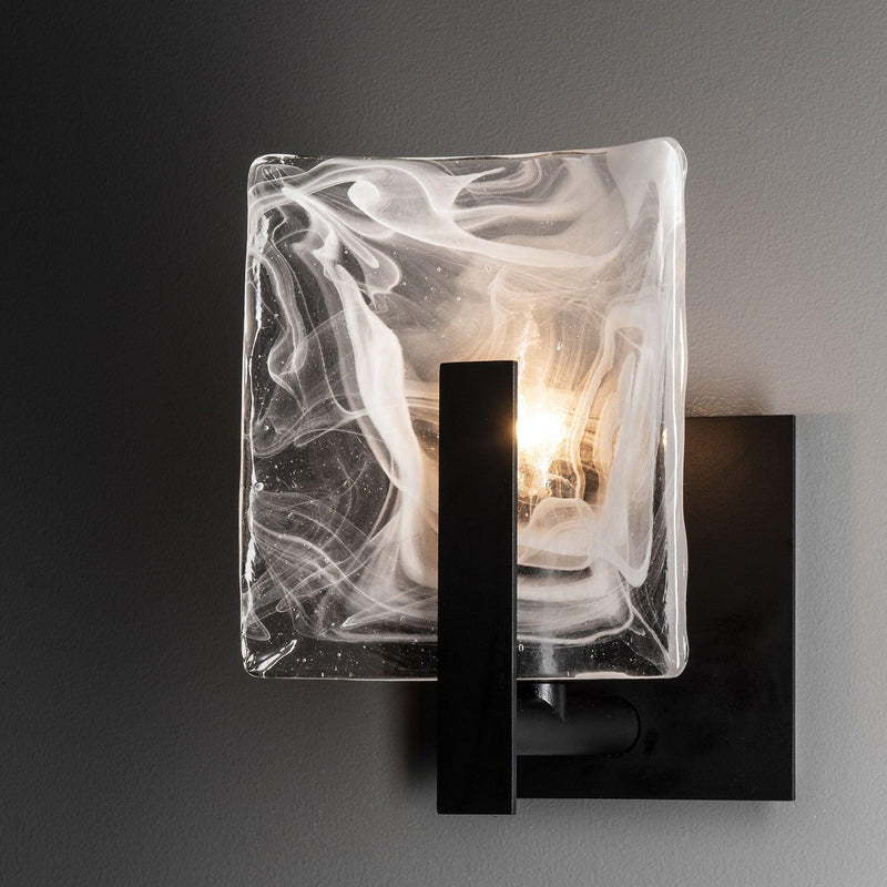 Small-Black Arc 1 Light Sconce by Hubbardton Forge