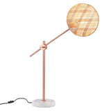 Chanpen Diamond Desk Lamp by Forestier, Color: Natural-Forestier, Finish: Copper, Size: Small | Casa Di Luce Lighting