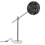 Chanpen Diamond Desk Lamp by Forestier, Color: White, Black, Natural-Forestier, Finish: Copper, Gunmetal - Tech, Size: Small, Large | Casa Di Luce Lighting