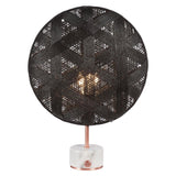 Chanpen Hexagon Table Lamp by Forestier, Color: Black, Finish: Copper, Size: Large | Casa Di Luce Lighting