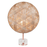 Chanpen Hexagon Table Lamp by Forestier, Color: Natural-Forestier, Finish: Copper, Size: Large | Casa Di Luce Lighting