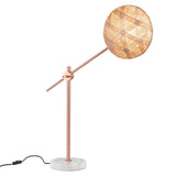 Chanpen Hexagon Desk lamp by Forestier, Color: Natural-Forestier, Finish: Copper, Size: Small | Casa Di Luce Lighting