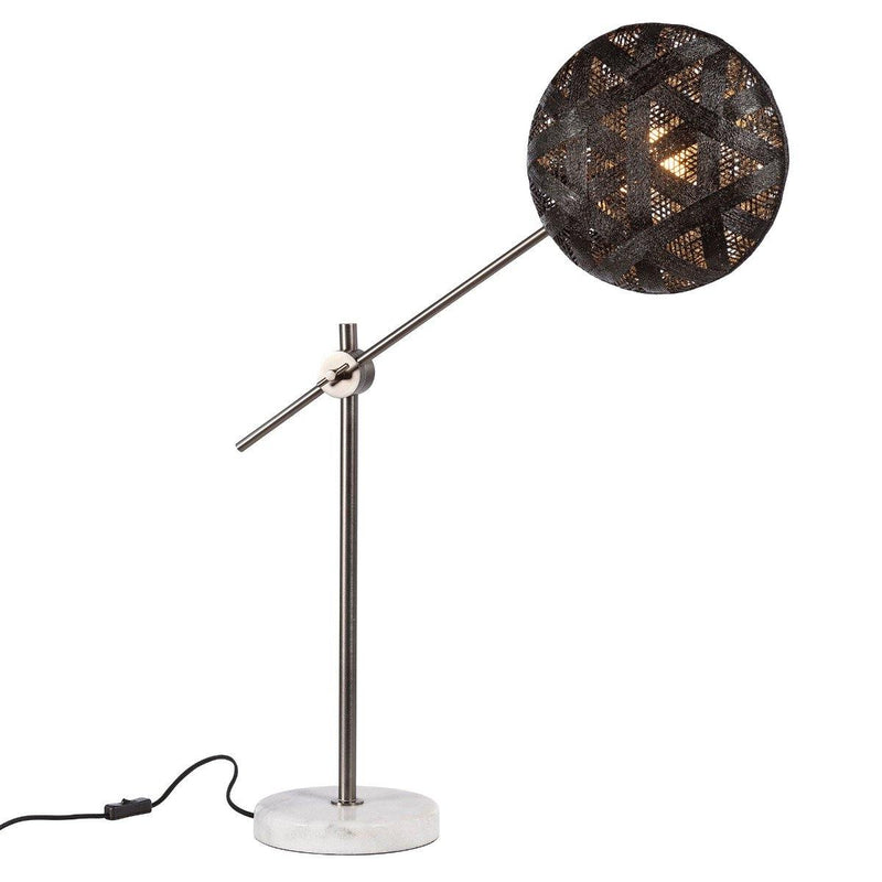 Chanpen Hexagon Desk lamp by Forestier, Color: Black, Finish: Gunmetal - Tech, Size: Small | Casa Di Luce Lighting