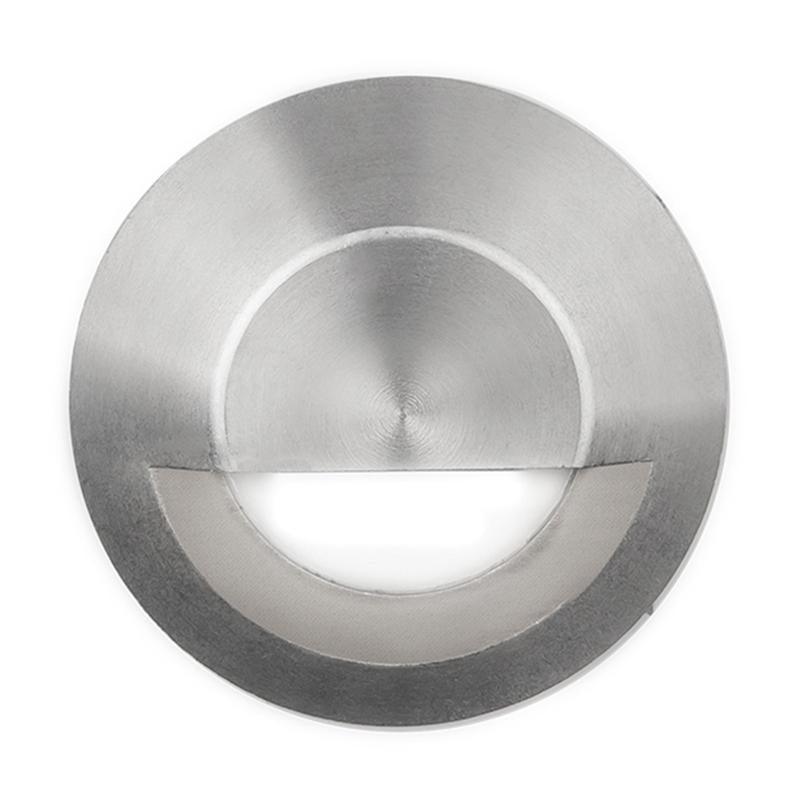 LED Circle Step Light by W.A.C. Lighting, Finish: Steel Stainless, Color Temperature: 2700K,  | Casa Di Luce Lighting
