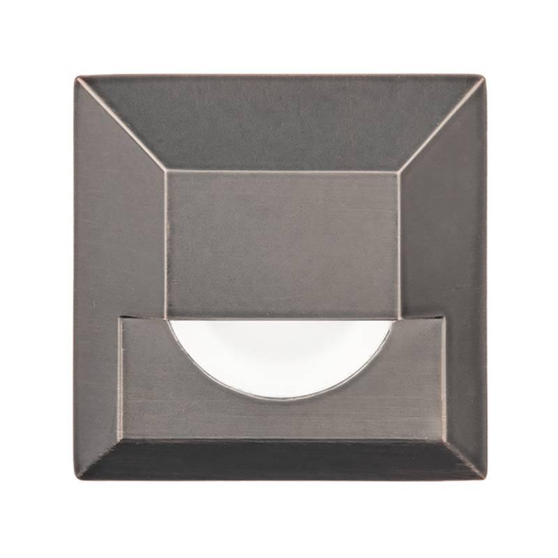 LED Square Step Light by W.A.C. Lighting, Finish: Bronzed Stainless Steel, Steel Stainless, Color Temperature: 2700K, 3000K,  | Casa Di Luce Lighting