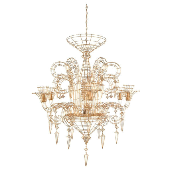 Angelus Chandelier by Forestier, Finish: Black, White, Grey, Gold, ,  | Casa Di Luce Lighting