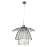 Taupe Metallic Small Papillon Suspension by Forestier