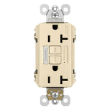 Ivory Radiant 20A Tamper Resistant Self Test GFCI Outlet with Night Light by Legrand Radiant