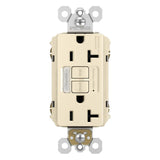 Light Almond Radiant 20A Tamper Resistant Self Test GFCI Outlet with Night Light by Legrand Radiant