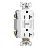 White Radiant 20A Tamper Resistant Self Test GFCI Outlet with Night Light by Legrand Radiant