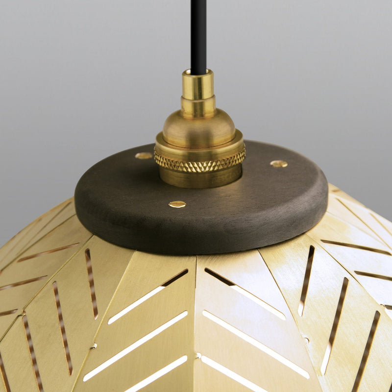 Amicus Pendant Light By Cerno, Size: Medium, Finish: Brushed Brass