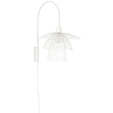 White Papillon Wall Sconce by Forestier
