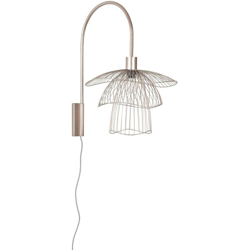 Metallic taupe Papillon Wall Sconce by Forestier
