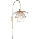 Champagne Papillon Wall Sconce by Forestier
