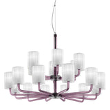 Can Can Two-Tier Chandelier by Sylcom, Color: Smoke - Vistosi, Number of Lights: 6+12,  | Casa Di Luce Lighting
