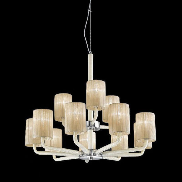 2120-9+3 BL AV Chandelier by Sylcom by Sylcom, Title: Default Title, ,  | Casa Di Luce Lighting