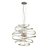 Calligraphy Chandelier by Corbett, Finish: Silver Leaf with Polished Stainless-Corbett Lighting, Gold Leaf with Polished Stainless-Corbett Lighting, Size: Small, Medium, Large, X-Large,  | Casa Di Luce Lighting