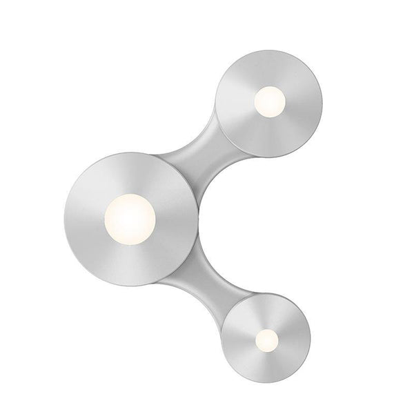 Coral Surface Wall-Ceiling Light by Sonneman, Finish: Aluminum, White, ,  | Casa Di Luce Lighting