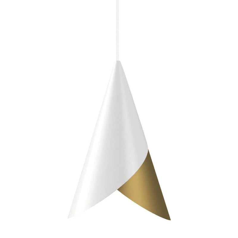 Cornet Pendant by UMAGE, Color: White/Brass, Finish: White,  | Casa Di Luce Lighting