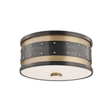 Gaines Flushmount by Hudson Valley, Finish: Aged Old Bronze-Hudson Valley, Size: Small,  | Casa Di Luce Lighting