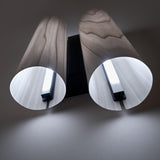 Black Note Duplet LED Wall Sconce by LZF