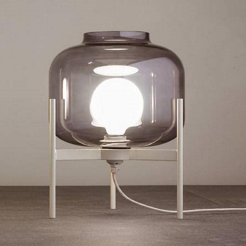 Coco Table Lamp by Vesoi, Color: Grey, Finish: Natural Brass,  | Casa Di Luce Lighting
