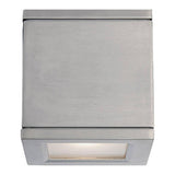Brushed Aluminum Rubix Indoor/Outdoor LED Wall Light by WAC Lighting