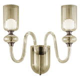 Candel Wall Light by Sylcom, Color: Milk White Clear - Sylcom, Finish: Brushed Gold,  | Casa Di Luce Lighting