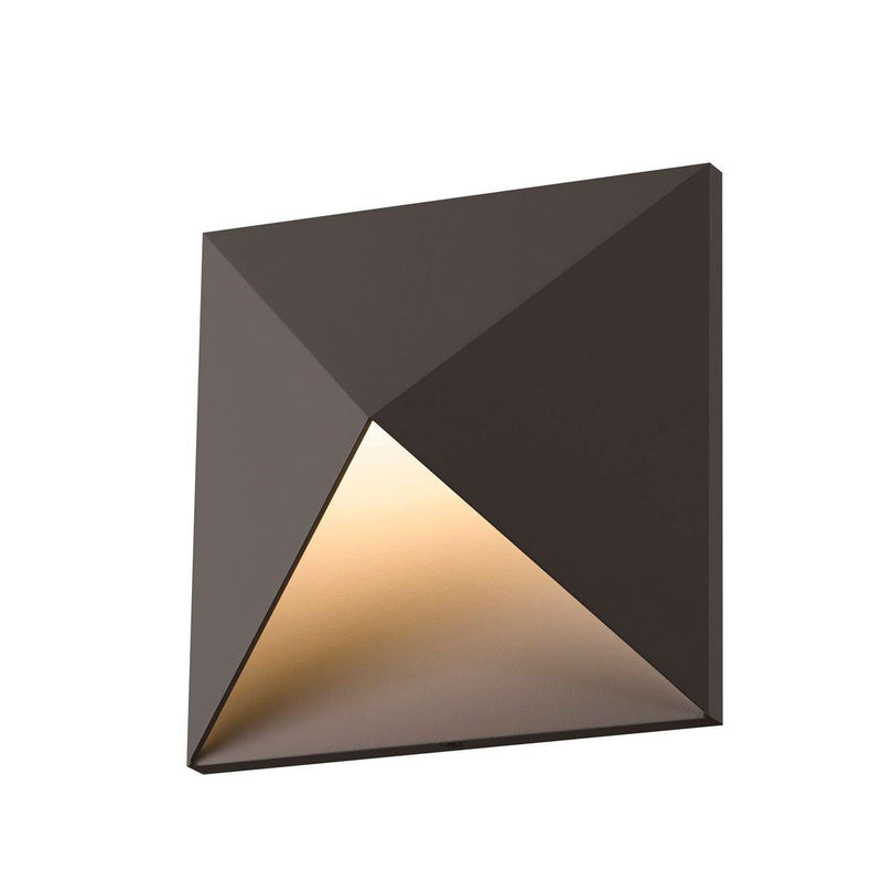 Prism Bronze Indoor-Outdoor LED Wall Sconce - Casa Di Luce