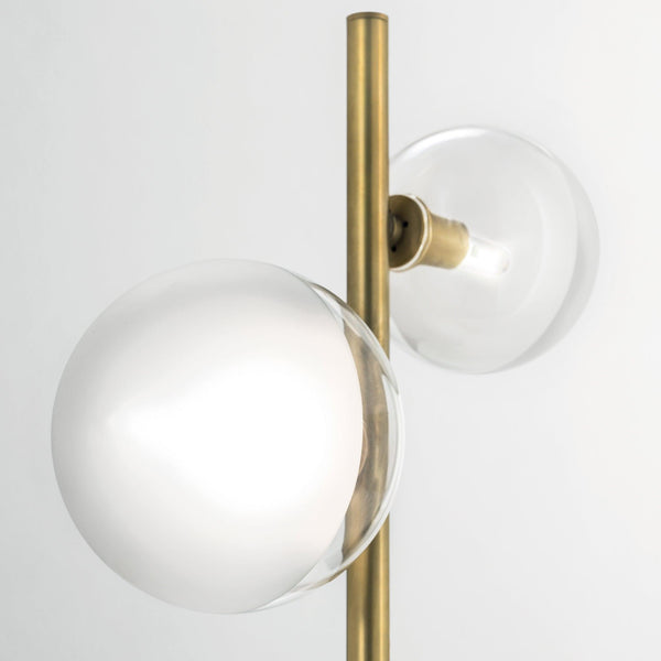 Natural Brass Molecola Floor Lamp by Il Fanale